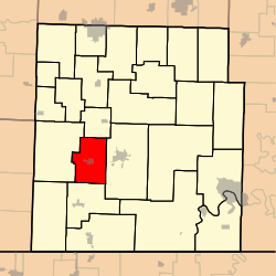 Map highlighting Exeter Township, Barry County, Missouri.svg