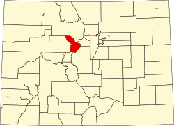 Map of Colorado highlighting Summit County.svg