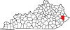 Map of Kentucky highlighting Floyd County.svg
