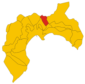 Map of comune of Settimo San Pietro (metropolitan city of Cagliari, region Sardinia, Italy) - 2016.svg
