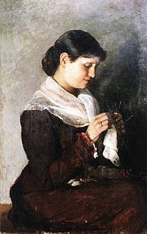 Portræt af Vera Repin, 1881