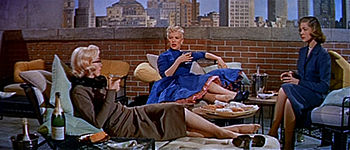 Cropped screenshot of Marilyn Monroe, Betty Gr...