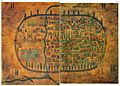 16th century map of Tabriz, Iran