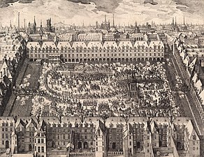 Королевская площадь (сейчас площадь Вогезов) 1612 года