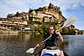 That's me in a Canoe on the river Dordogne in France.