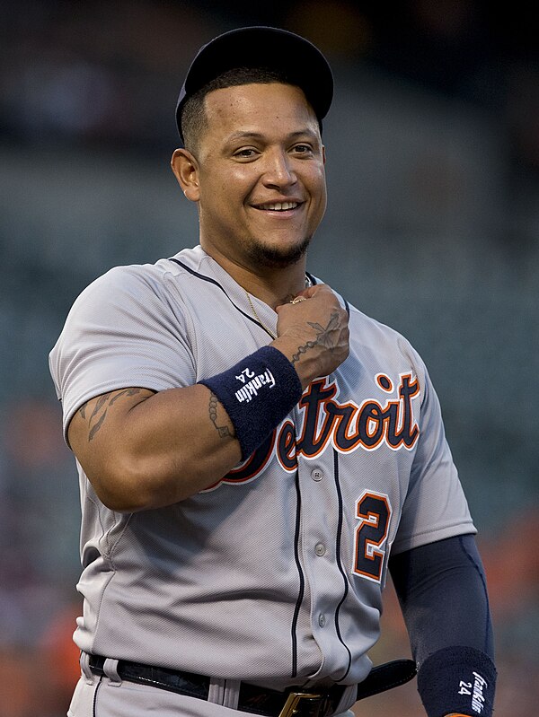 Cabrera with the Detroit Tigers in 2014