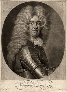 <span class="mw-page-title-main">Mitford Crowe</span> English diplomat, merchant, politician and colonial administrator (1669–1719)