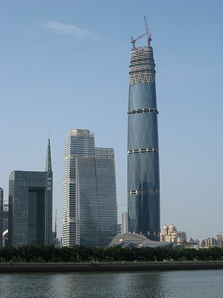 Guangzhou International Finance Center: Guangzhou West Tower in April 2009
