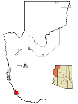 Mohave County Incorporated and Unincorporated areas Lake Havasu City highlighted.svg