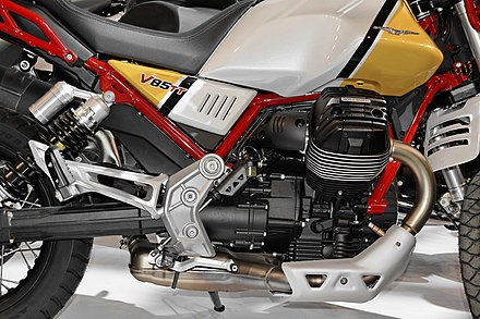 Moto Guzzi V 85 TT engine