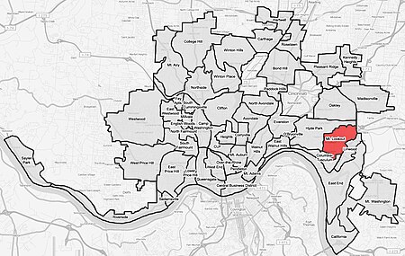 Mount Lookout Cincinnati map