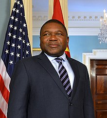 Filipe Nyusi, President of Mozambique (2017) Mozambique President in Washington.jpg