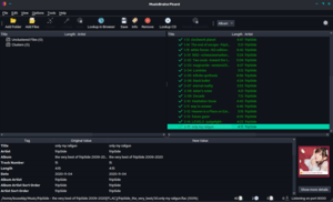 KDE жұмыс үстелінде жұмыс жасайтын MusicBrainz Picard 2.5.5