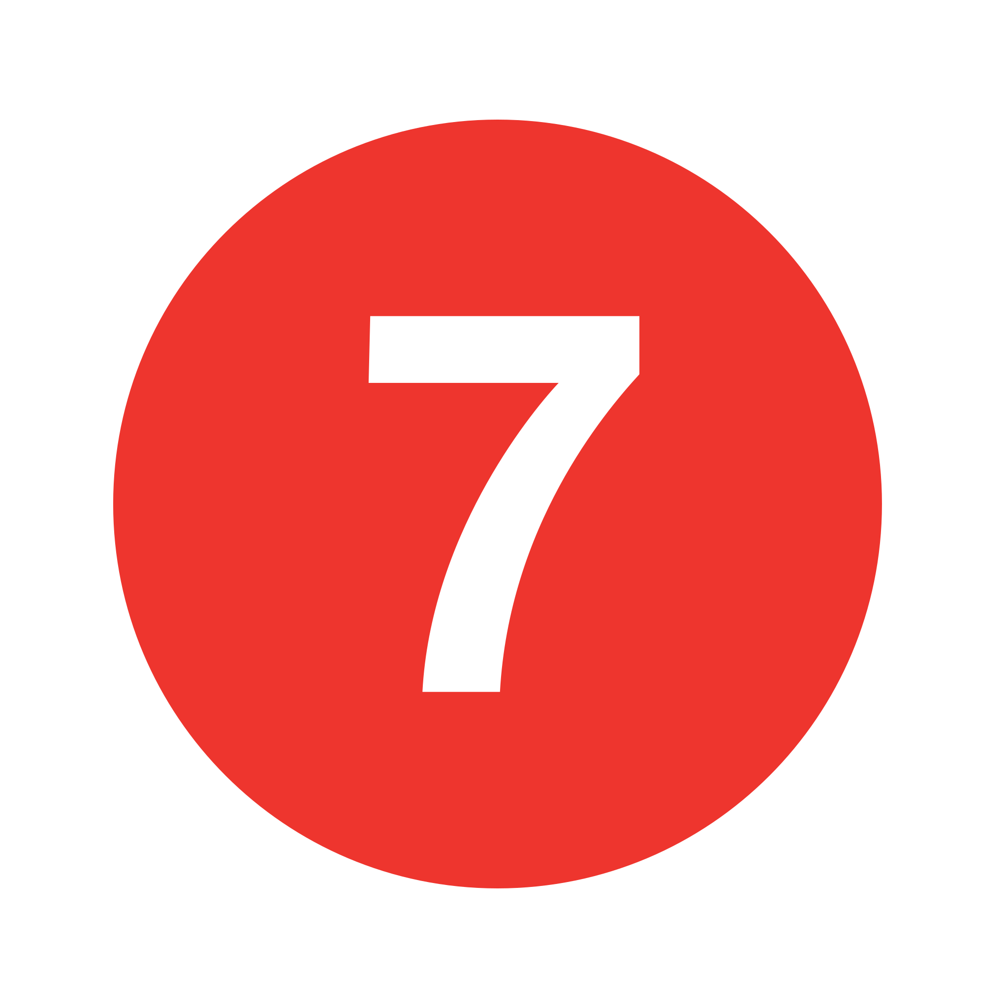 number 7 red