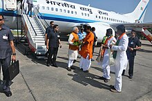 PM Narendra Modi at Darbhanga Airport Narendra Modi at Darbhanga airport.jpg