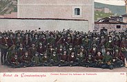 Soldiers in traditional Trebizond (Trabzon, Turkey) clothing, Constantinople, 1900s.