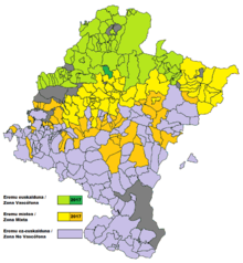 Official status of the Basque language in Navarre Navarra - Zonificacion linguistica.png