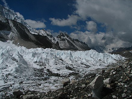 Khumbu Glacier on the Sagamartha Trek