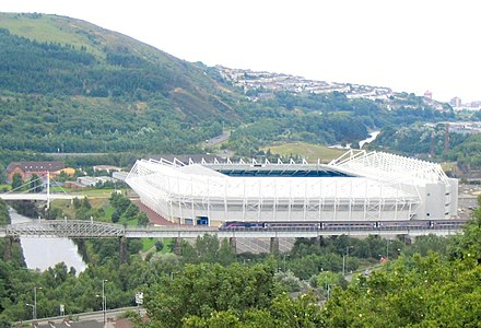 The Swansea.com Stadium, formerly known as the Liberty Stadium.