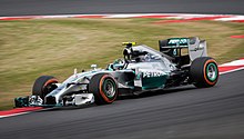 Rosberg practising for the 2014 British Grand Prix Nico Rosberg - 2014 British Grand Prix - Friday Free Practice.jpg