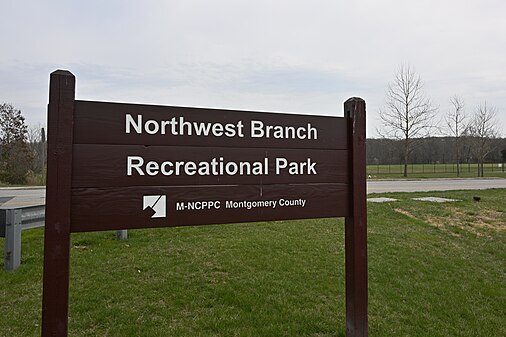 Northwest Branch Recreational Park sign, Aspen Hill, MD