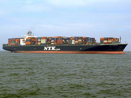 Nyk Aphrodite carrying up to 6500 containers