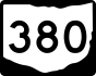 Marqueur de la route nationale 380