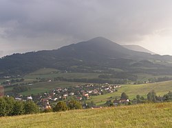 Pohled na severní stranu vrcholu Ondřejník (890 m) z Metylovic