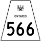 Highway 566 shield