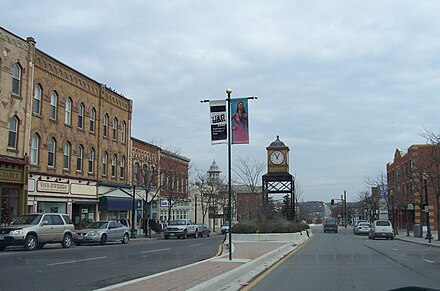 Clock tower, downtown Orangeville