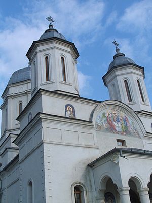 A orthodox monastery in Romania.