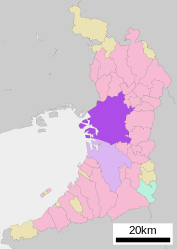 Osaka: mapa