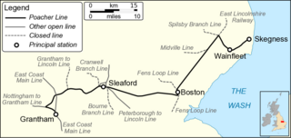 <span class="mw-page-title-main">Poacher Line</span> Railway line in Lincolnshire, England