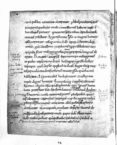 Page of Thietmar's Chronicle