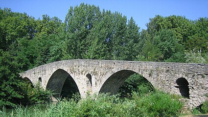 Magdalena bridge over Río Arga