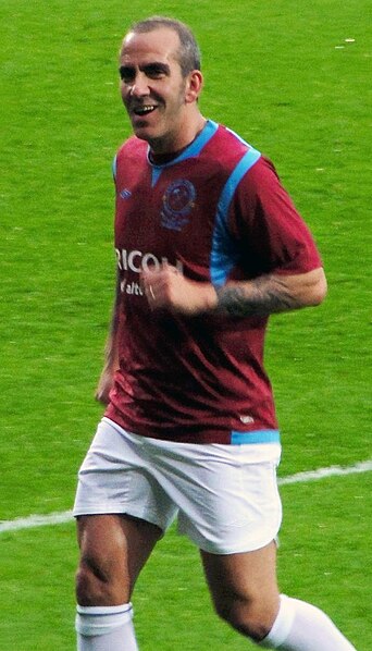 Di Canio playing in Tony Carr's testimonial match in 2010