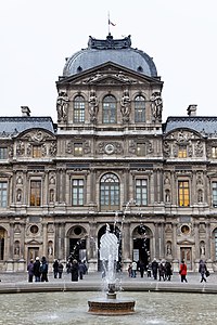 Pavillon de l’Horloge of the Louvre Palace by Jacques Lemercier (1624–1645)