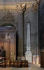 Gnomon in Saint-Sulpice church - Paris, France