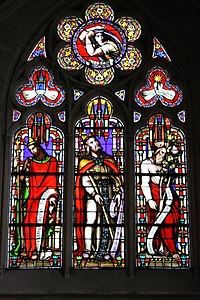 Window in Chapel of Virgin by Charles-Laurent Maréchal et Louis-Napoléon Gugnon (between 1844 and 1847}