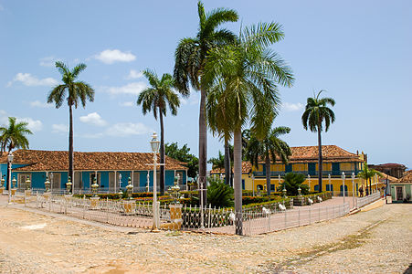 Parque en Trinidad. Cuba. Ciudad que cumplio en 2014 500 años de fundada.
