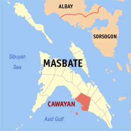 Cawayan na Masbate Coordenadas : 11°55'49"N, 123°46'8"E
