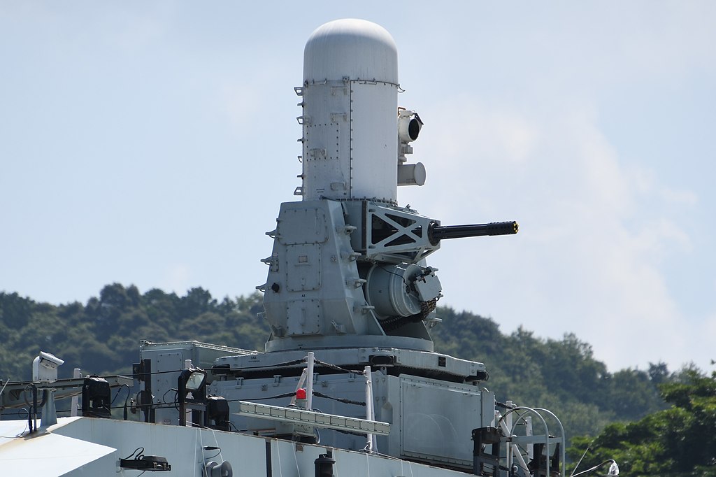Phalanx CIWS Mk.15 Block 1B BL2 mounted on HMCS Ottawa(FFH-341) at JMSDF Maizuru Naval Base August 24, 2019 02.jpg