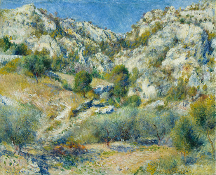 File:Pierre-Auguste Renoir - Rocky Crags at L'Estaque - Google Art Project.jpg