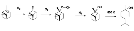 從α-蒎烯合成芳樟醇