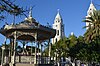 Plaza 13 de Julio with Kiosko de Gustave Eiffel