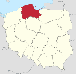 Voivodato della Pomerania – Localizzazione