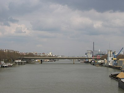 Vue depuis le pont d'Issy.