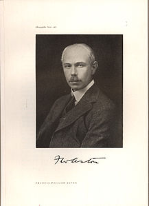 Francis William Aston: Traxectoria, Véxase tamén