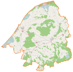 Mapa lokalizacyjna powiatu sławieńskiego