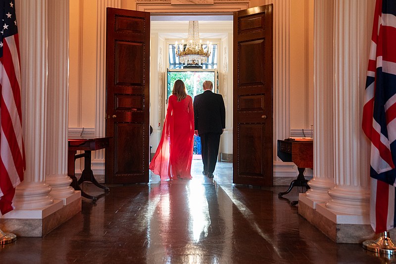 File:President Trump and First Lady Melania Trump at Winfield House (48008043392).jpg